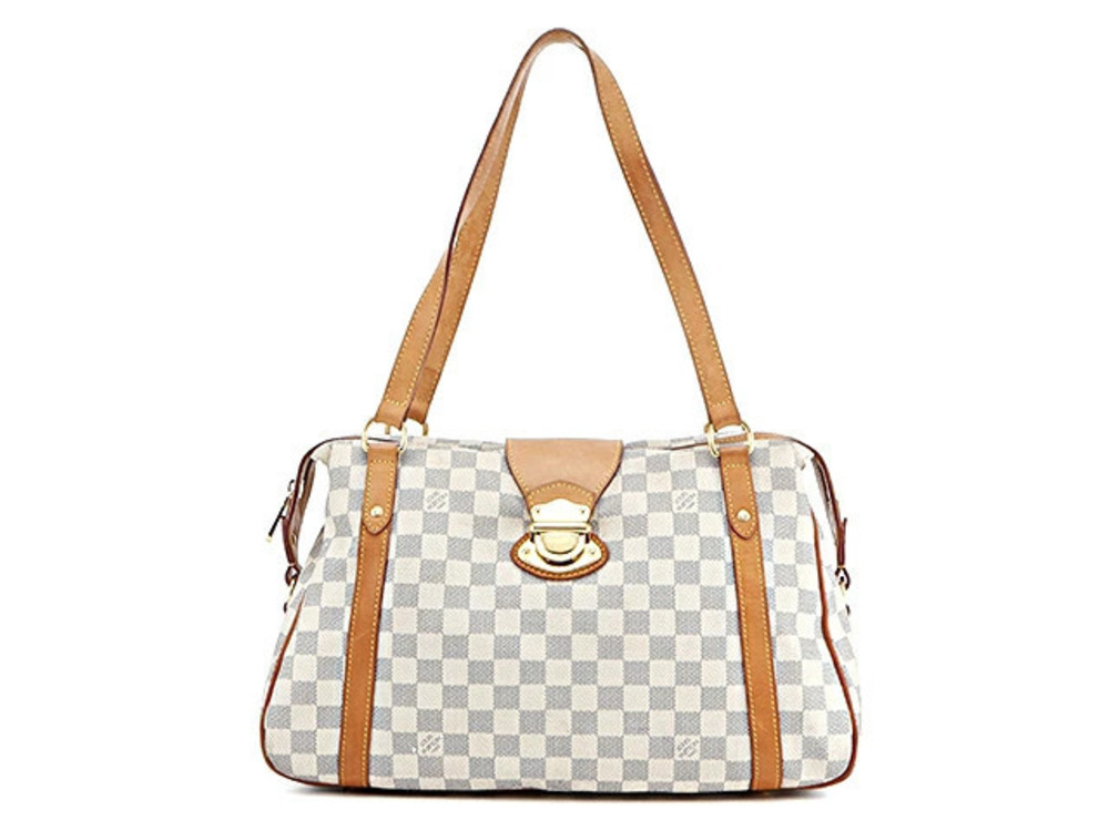 LOUIS VUITTON Stresa Shoulder Bag Damier Azur White